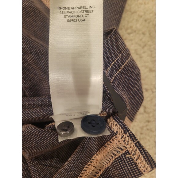 NEW Rhone Delta Pique Short Sleeve Polo Shirt Top Performance Men MED Anti Odor - Picture 11 of 12